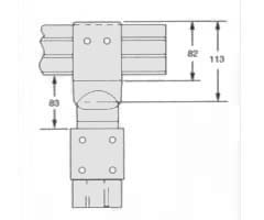 SPLICE PLATE FOR VERTICAL BRANCH H TYPE